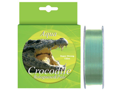 Nylon/fir monofilament Aqua Crocodile Bolognese &amp;amp; Pole 150 m, verde pal foto