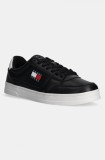 Tommy Jeans sneakers din piele TJM THE GREENWICH NEW ESS culoarea negru, EM0EM01574