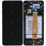 Samsung Galaxy A12 (SM-A125F) Capac frontal al modulului de afișare + LCD + digitizer + baterie GH82-24709A GH82-24708A