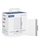 Intrerupator ingropat AQARA Smart Wall Switch EU, fara nul, 2 butoane