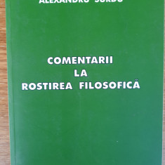 Comentarii la rostirea filosofică, Alexandru Surdu