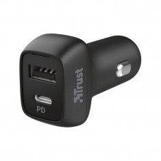 Incarcator auto Trust Qmax 30W Fast USB-C+A Car Charger foto