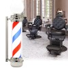 Lampă iluminată cilidrică model Barber Pole Argintiu 100cm