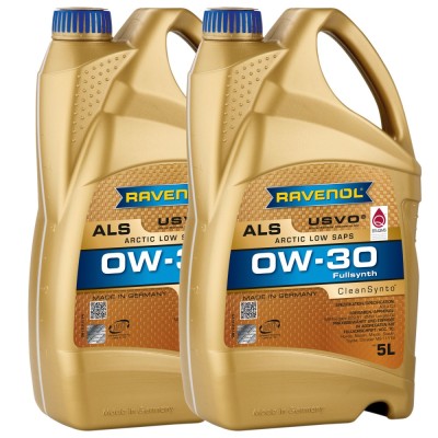 Pachet 10 litri ulei Ravenol ALS USVO 0W30 foto