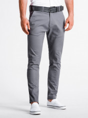 Pantaloni premium casual barbati P830 gri foto