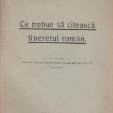 G.T. Niculescu-Varone - Ce trebue sa citeasca tineretul roman