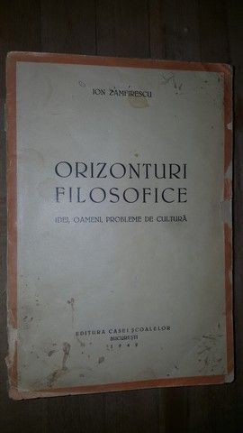 Orizonturi filosofice- Ion Zamfirescu