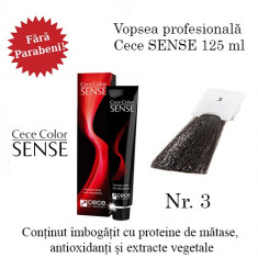 Cece Sense vopsea permanenta 125 ml FARA PARABENI nr.3. foto