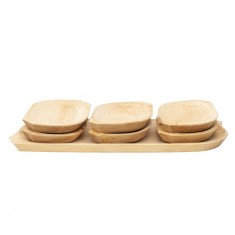 Set 7 platouri lemn arin pentru servire 50x20x2.5cm Zilan 1462_1
