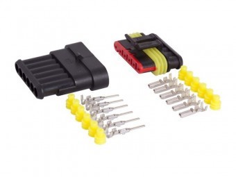 Set 2 Mufe conector cu 6 pini AMP foto