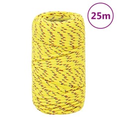 Gossi franghie de barca, galben, 2 mm, 25 m, polipropilena