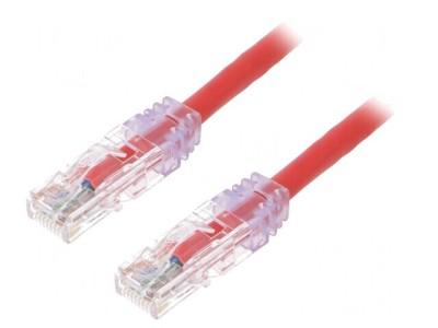 Patch cord UTP Cat6 LSZH 3m Roșu foto