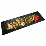 VidaXL Covor de bucătărie lavabil Spices, 60x180cm, catifea