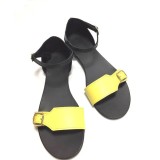 Sandale de dama din piele Ada Yellow