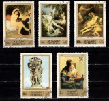 A12 S2 8 - Timbre foarte vechi - Fujeira - arta - picturi, Stampilat