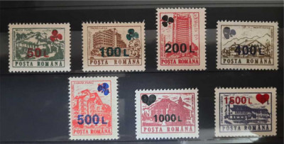 Timbre 1998 Hoteluri si cabane (supratipar inimioara &amp;amp; trifoi), MNH foto