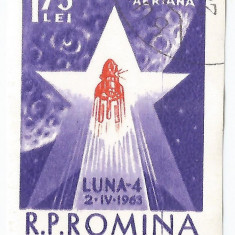 Romania, LP 559/1963, Cosmonautica in slujba pacii - Luna 4, eroare, MNH