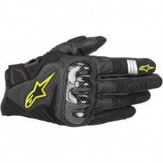 Manusi Moto Alpinestars SMX-1 Air V2 Gloves, Negru/Galben, Medium