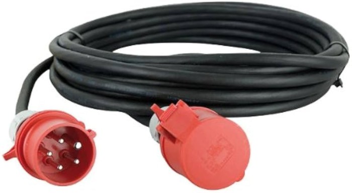 Prelungitor trifazic 15m cablu 5G2.5 H07RN-F 16A aprox. 11kW IP44