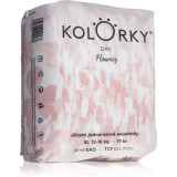 Kolorky Day Flowers scutece ECO de unică folosință marimea XL 12-16 Kg 17 buc