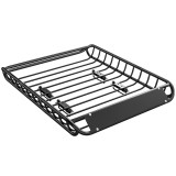 SPORTNOW Suport bagaje pentru acoperiș universal, coș de acoperiș cu protecție contra v&acirc;ntului, p&acirc;nă la 150 kg, 116 x 92 x 11,5 cm pentru SUV-uri, cam