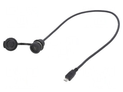 Cablu adaptor USB 2.0 cu capac de protec&amp;Aring;&amp;pound;ie 0,5m IP67 foto