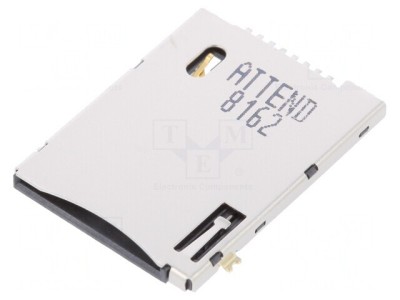 Conector pentru Carduri SIM Push-Push SMD Aurit 6 PIN 500mA foto