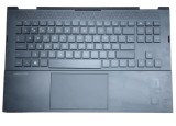 Carcasa superioara (palmrest) + Tastatura + Tochpad HP Omen 16 16-B, iluminata, US