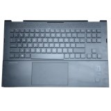 Carcasa superioara (palmrest) + Tastatura + Tochpad HP Omen 16 16-B, iluminata, US