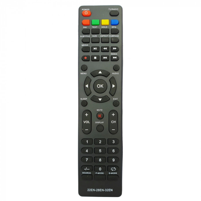 Telecomanda Mare Pentru Tv Led Compatibila cu Nei, Akai, Audiola, Polaroid, Qbell, 22EN-28EN-32EN