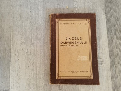 Bazele darwinismului.Manual pentru clada a IX a foto