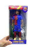Figurina Lamine Yamal fotbalist 22 cm echipament Barcelona cu accesorii