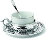 Set argintat pentru cappuccino Lux &ndash; Made by Chinelli Italy