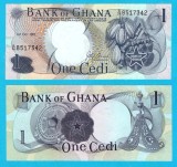 Ghana (pick 10) 1 Cedi 1971 UNC; Păstăi de cacao