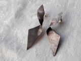 Argint CERCEI PANGLICA lungi VECHI vintage DE EFECT patina MINUNATA