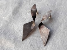 argint CERCEI PANGLICA lungi VECHI vintage DE EFECT patina MINUNATA
