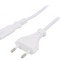 Cablu Alimentare Alb 1.2m 2x0,5mm&sup2; CEE 7/16 la IEC C7