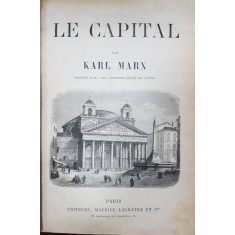 KARL MARX, LE CAPITAL , PARIS 1875