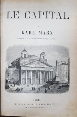 KARL MARX, LE CAPITAL , PARIS 1875 foto