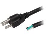 Cablu 3x14AWG NEMA 5-15, 3,5m, PVC, Negru, 15A