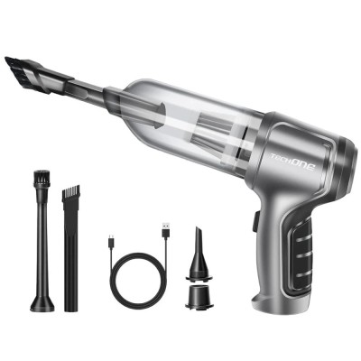 Aspirator Auto Portabil 3 in 1 TechoneĂ&amp;sbquo;&amp;Acirc;&amp;reg; Dust Master, 15000 Pa, 100W, 2 Viteze, Filtru HEPA, Functie Suflanta, foto