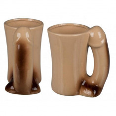 Ceramic mug Penis - Cană cu Mâner în Formă de Penis