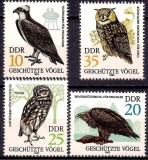DDR 1982 - Păsări de prada, serie neuzata