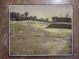 Gravură Acvaforte &bdquo;Peisaj cu bărci la Somova (Ediție Limitată 20/50) 23,5 x 29,5 cm, 1977