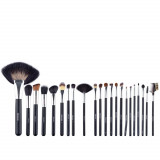 Cumpara ieftin Set 22 Pensule Make-Up, Megaga, cu Husa Neagra