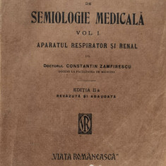 Manual De Semiologie Medicala Vol.1 Aparatul Respirator Si Re - Constantin Zamfirescu ,557613