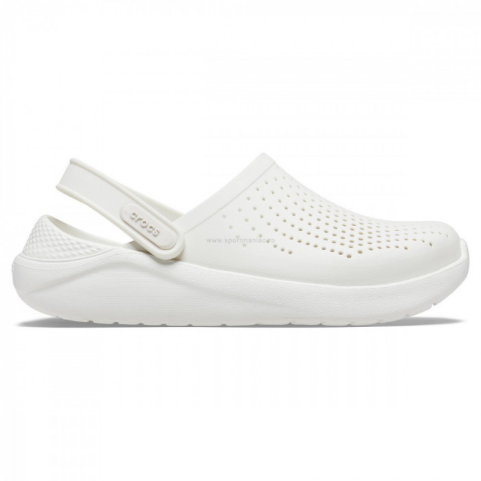 Saboti Crocs LiteRide Clog Alb - Almost White/Almost White