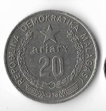 Moneda 20 ariary 1978, FAO - Madagascar
