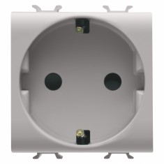 Priza schuko standard german 2M Gewiss Chorus bej satinat MAT GW13241
