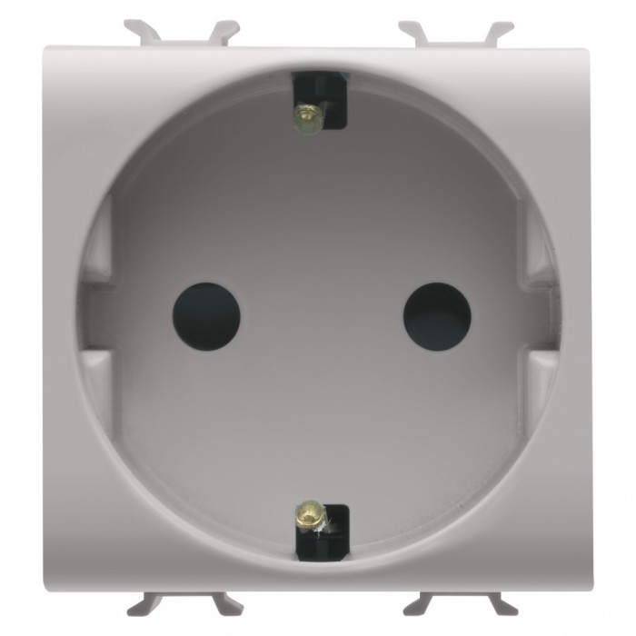 Priza schuko standard german 2M Gewiss Chorus bej satinat MAT GW13241